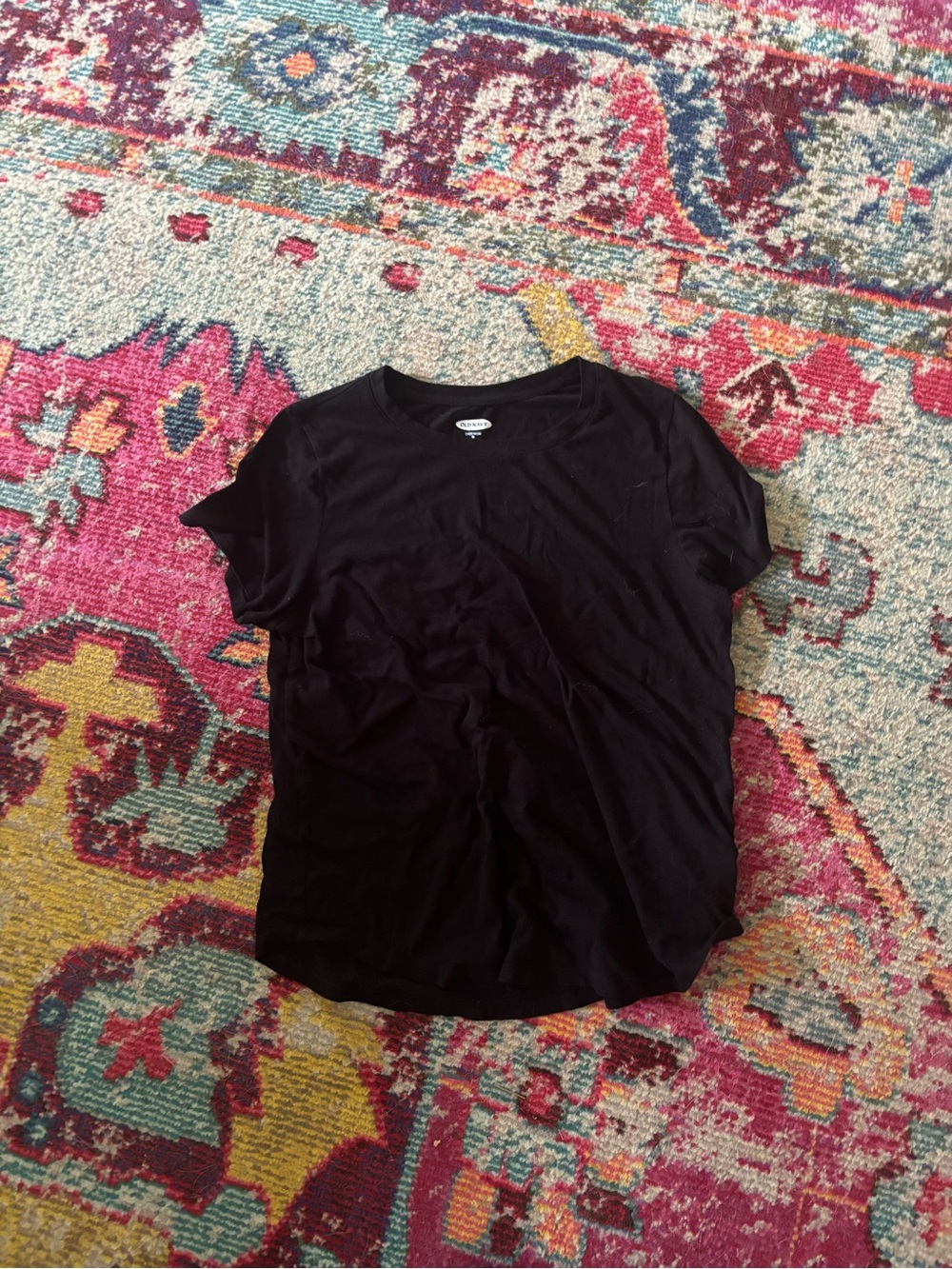 Old Navy Black Short Sleeve Crew Tee